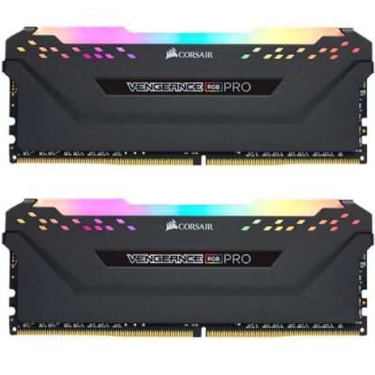  Зображення Corsair DDR4, 3200MHz 16GB 2x8GB DIMM, Unbuffered, 16-18-18-36, XMP 2.0, VENGEANCE RGB PRO Heatspreader, RGB LED, 1.35V, EAN:0843591075381 